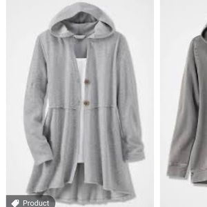 Cozy sweatshirt-style jacket